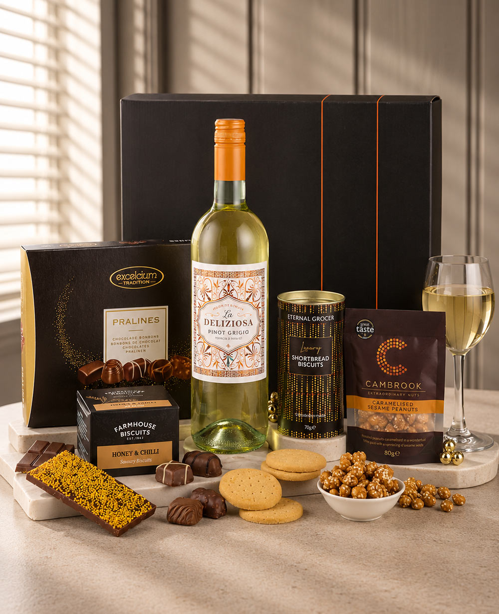 Classic Thank You - Gift Hamper (white wine)<br/>(Gift Hampers York) Classic Thank You - Gift Hamper (white wine)<br/>(Gift Hampers York)